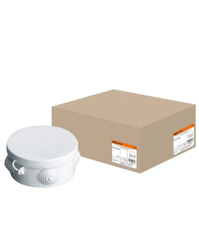 Коробка ОП D85х40мм, крышка, IP54, 4вх. (SQ1401-0502). Распаячная коробка. TDM ЕLECTRIC в Череповце