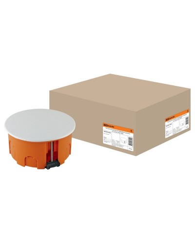 Распаячная коробка СП D80х40мм, крышка, пл. лапки, IP20, TDM (SQ1403-1025). Распаячная коробка СП. TDM ЕLECTRIC в Череповце