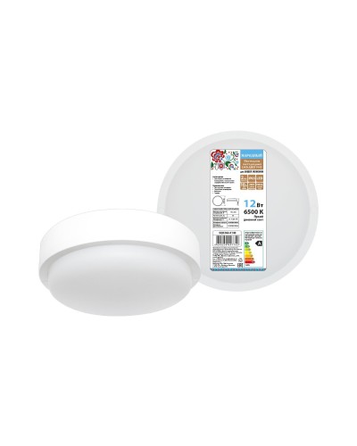 ДПП 3901 12Вт 6500К IP65 белый круг (SQ0366-0140). Светодиодный светильник LED. TDM ЕLECTRIC в Череповце