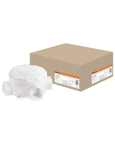 Распаячная коробка ОП D80х35мм, IP42, 3-х рожковая, белая TDM (SQ1401-4004). Распаячная коробка ОП. TDM ЕLECTRIC в Череповце