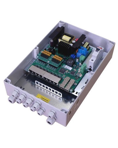 TFortis PSW-2G8F+. Коммутатор для подключения 8 камер. TFortis в Череповце