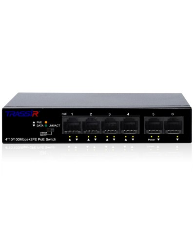 TR-NS1106-60-4POE. Коммутатор с PoE. Trassir в Череповце