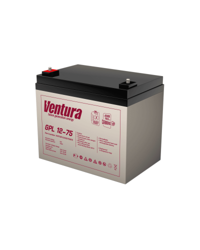 Ventura GPL 12-75. Аккумулятор герметичный свинцово-кислотный. Ventura в Череповце