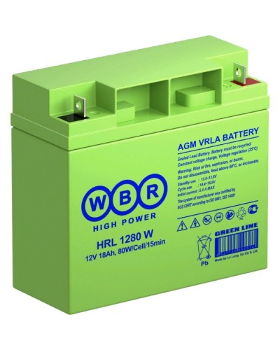 WBR HRL1280W. Аккумулятор герметичный свинцово-кислотный. WBR в Череповце