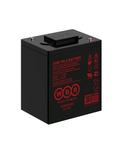 WBR EVX225-6G. Аккумулятор герметичный свинцово-кислотный. WBR в Череповце