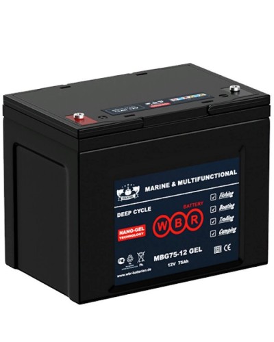 WBR MBG75-12. Аккумулятор герметичный свинцово-кислотный. WBR в Череповце