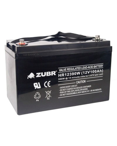 ZUBR HR 12390W (12V, 110Ah). Аккумулятор герметичный свинцово-кислотный. ZUBR в Череповце