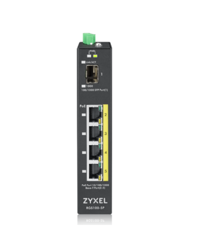 RGS100-5P-ZZ0101F. Промышленный PoE+ коммутатор. ZYXEL в Череповце