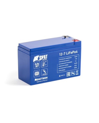 Skat i-Battery 12-7 LiFePo4 (645). Li-Ion аккумулятор. Бастион в Череповце