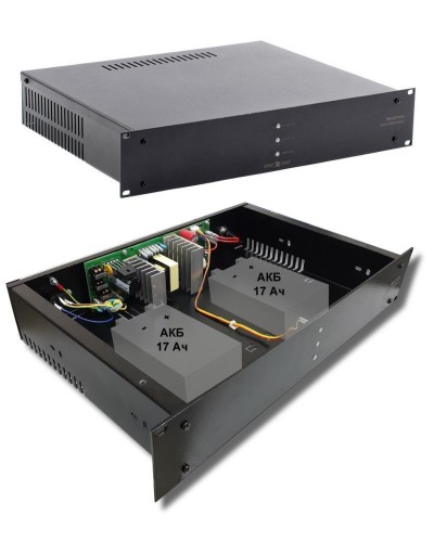 СКАТ-1200У RACK (СКАТ ИБП-12/7-2x17-RACK) (2141). Источник вторичного электропитания резервированный. Бастион в Череповце