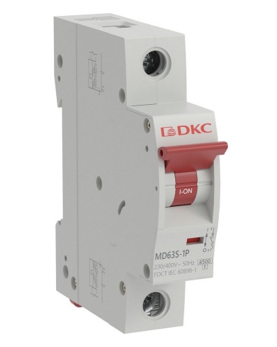YON max MD63S 1P 50А 4,5кА C (MD63S-1PC50). Автоматический выключатель. ДКС в Череповце