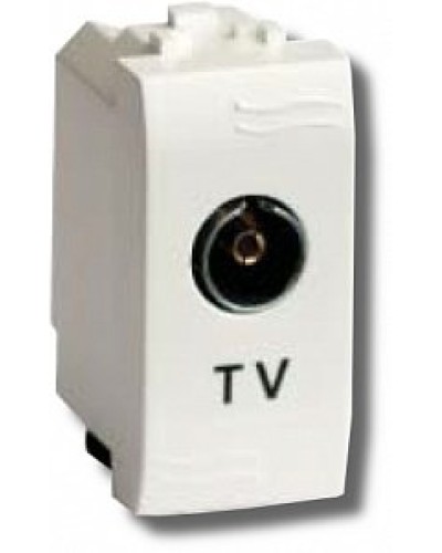 Розетка TV проходная Brava 1 модуль слоновая кость (75581S): Розетка TV в Череповце