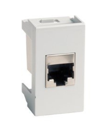 Розетка RJ-45 Viva 1 модуль серая (45138): Розетка компьютерная с одним разъёмом в Череповце
