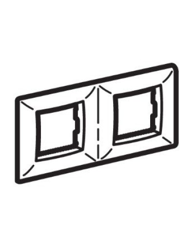 Рамка на 2+2 модуля (двухместная), слоновая кость (75012O): Рамка двухместная, Brava в Череповце