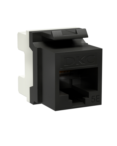 Модуль Keystone RJ45 CAT5E, 180 градусов, черный (RNK5EU180BK): Модуль неэкранированный в Череповце