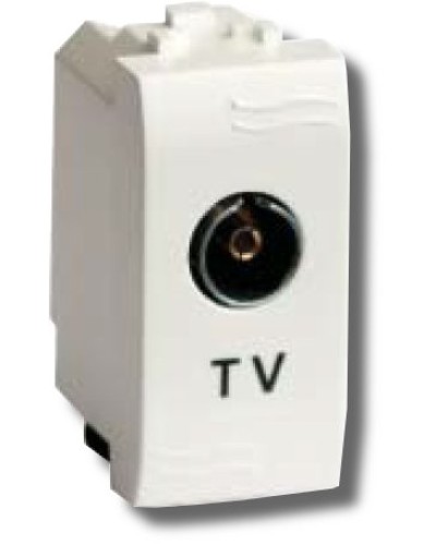Розетка TV универсальная Brava 1 модуль белая (76721B): Розетка TV в Череповце