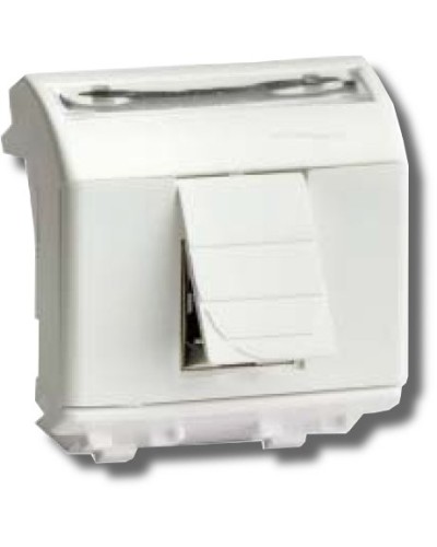 Розетка RJ-45 Brava 2 модуля белая (76450B): Розетка компьютерная с двумя разъёмами в Череповце