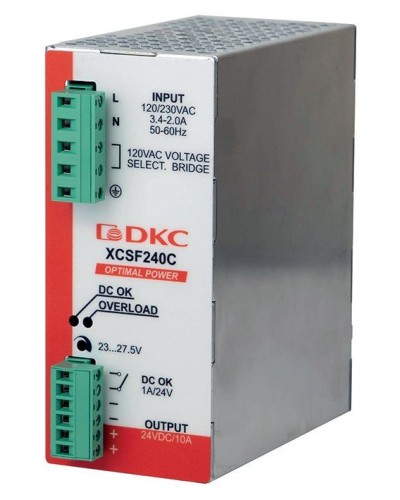 Источник питания однофазный, 240Вт, 5А, 48В (XCSF240DP). Источник питания OPTIMAL POWER однофазный, с ORing диодом. ДКС в Череповце