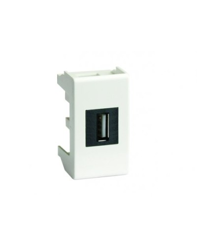 Розетка USB 2.0 Brava 1 модуль слоновая кость (75200S): Розетка USB в Череповце