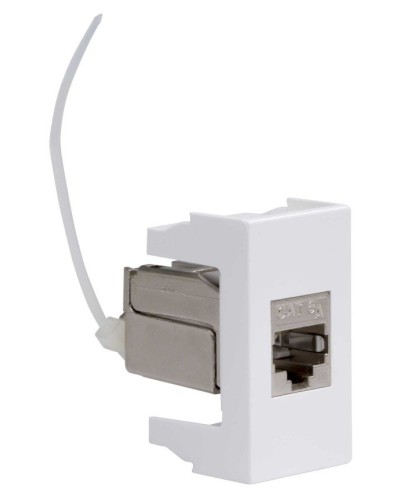 Розетка RJ-45 Viva 1 модуль кат.6A белая (45078). Розетка компьютерная экранированная с одним разъёмом. ДКС в Череповце