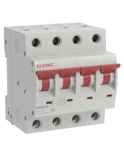 YON max MD63N 4P 50А 6кА C (MD63N-4PC50). Автоматический выключатель. ДКС в Череповце