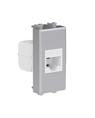 Розетка RJ-45, кат.5E, Avanti, 1 модуль, закаленная сталь (4404661): Розетка компьютерная модульная в Череповце