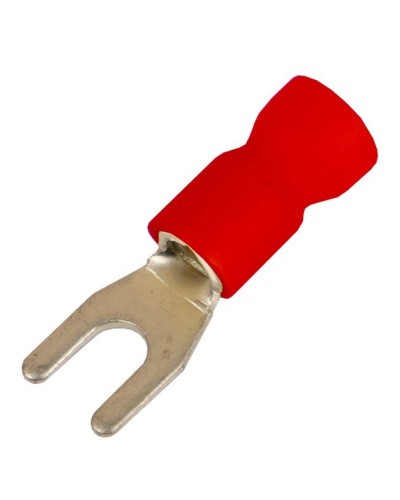 Наконечник вилочный НВИ 0,25-1,5 М3,5 (D3,7мм) (100 шт) (2A135P-EE-PVC). Наконечник вилочный с изолированным фланцем ПВХ. ДКС в Череповце