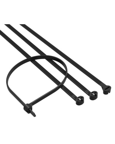 Хомут 2,5x200 P6.6, черный (100шт) (21307SR): Хомут с двойным замком в Череповце