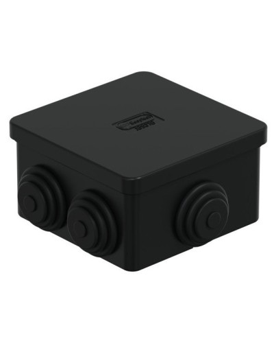 Коробка JBS070 70х70х40, 6 вых., IP44, черная (44056BL-1). Коробка монтажная. Экопласт в Череповце