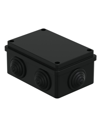 Коробка JBS120 120х80х50, 6 вых., IP55, черная (44008BL-1). Коробка монтажная. Экопласт в Череповце