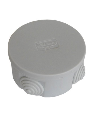 Коробка JBR080 D=80х40, 4 вых., IP44, серая (44005). Коробка монтажная. Экопласт в Череповце