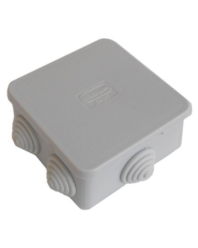 Коробка JBS080 85х85х50, 6 вых., IP44, серая (44066). Коробка монтажная. Экопласт в Череповце