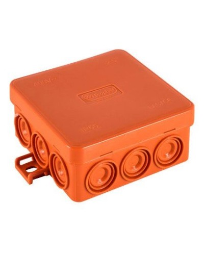 Коробка JBL085 85х85х38, 12 вых., 2P (0,15...4мм²) (43455HF). Коробка монтажная, огнестойкая, без галогена. Экопласт в Череповце