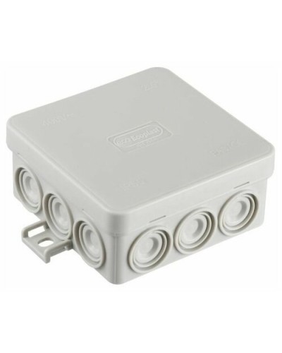 Коробка JBL085 85х85х38, 12 вых., 6P (0,15...2,5мм²) серая (43255HF-GR). Коробка монтажная, огнестойкая, без галогена. Экопласт в Череповце