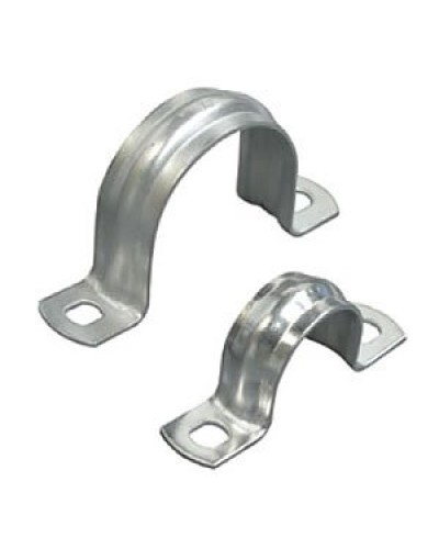 Скоба двухлапковая D50 с двумя отверстиями (50шт) (43650-50): Скоба оцинкованная в Череповце