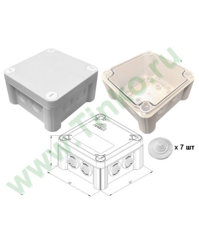 КМ-1212(П)-IP55. Коробка монтажная. Гефест в Череповце