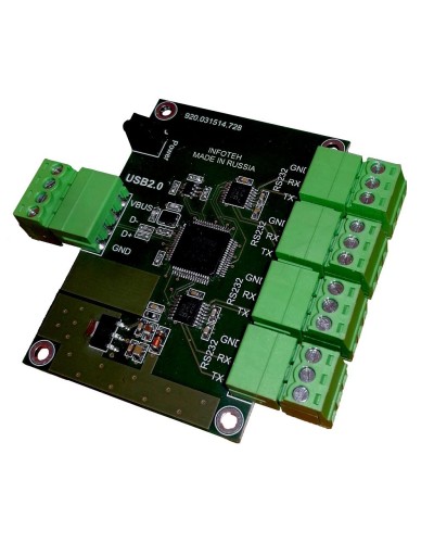 AVT-USB/4RS232. Промышленный преобразователь USB в RS-232. Инфотех в Череповце
