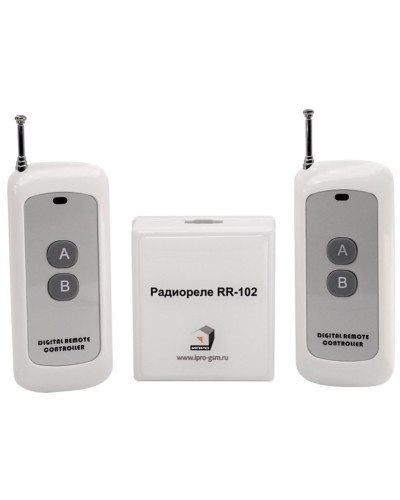 RR-102 + 2 пульта, 250-950 метров, питание 12В. Комплект радиореле. ИПРо в Череповце