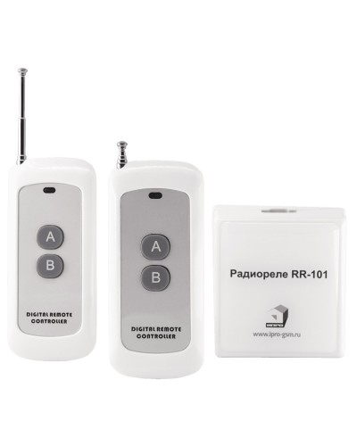 RR-101 + 2 пульта, 250-950 метров, двойное питание 12В и 220В. Комплект радиореле. ИПРо в Череповце