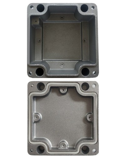 МКС Мороз, глухая, IP66/IP68, серый. Коробка коммутационная металлическая. Магнито-Контакт в Череповце