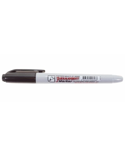 Маркер перманентный Crown «Multi Marker Super Slim» 1 мм, черный, пулевидный (08-8001): Ручка для маркировки в Череповце