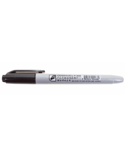 Маркер перманентный Crown «Multi Marker Slim» 2 мм, черный, пулевидный (08-8201): Ручка для маркировки в Череповце