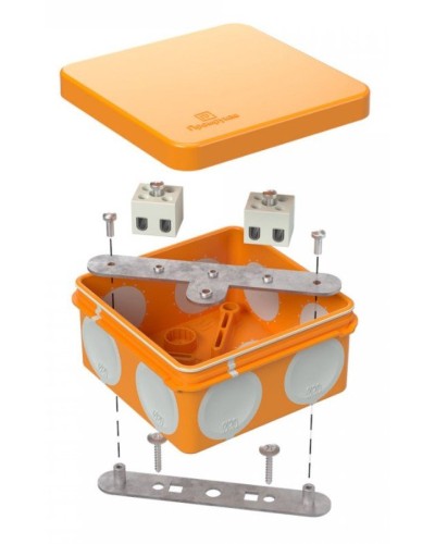 Коробка огнестойкая 80х80х40 (60-0210-FR2.5-4). Коробка огнестойкая для открытой установки. Промрукав в Череповце
