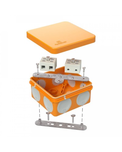 Коробка огнестойкая 80х80х40 (60-0210-FR10.0-4). Коробка огнестойкая для открытой установки. Промрукав в Череповце
