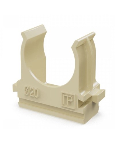 Крепёж-клипса для труб АБС-пластик сосна D20 (100 шт) (PR13.0049). Крепление для труб ПВХ. Промрукав в Череповце