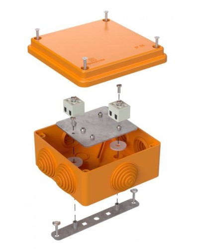 Коробка огнестойкая 100х100х50 (40-0300-FR6.0-4). Коробка огнестойкая для открытой установки. Промрукав в Череповце