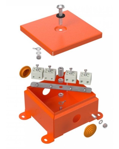 Коробка металлическая огнестойкая 110х110х65 (70-0360-FR2.5-4). Коробка металлическая огнестойкая. Промрукав в Череповце