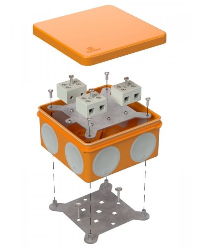 Коробка огнестойкая 100х100х50 (60-0300-FR10.0-6). Коробка огнестойкая для открытой установки. Промрукав в Череповце