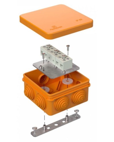 Коробка огнестойкая 80х80х40 (40-0210-FR1.5-6). Коробка огнестойкая для открытой установки. Промрукав в Череповце