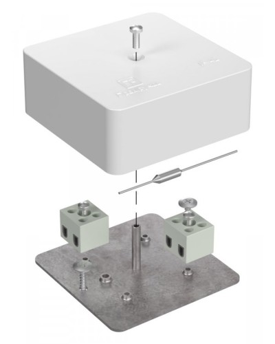 Коробка огнестойкая 75х75х30 (40-0450-FR2.5-4-П). Коробка огнестойкая для открытой установки. Промрукав в Череповце